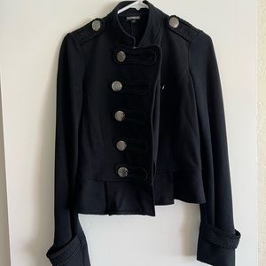 EXPRESS military style black jacket